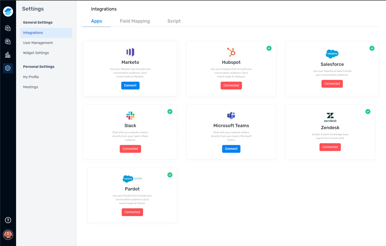 screenshot of ZoomInfo Chat